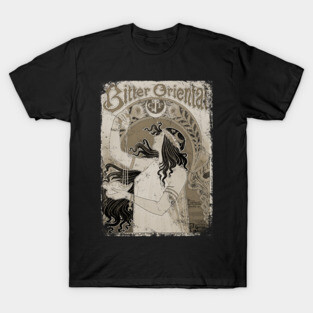 Art Nouveau - Bitter Oriental Alphonse Mucha 3 Vintage T-Shirt