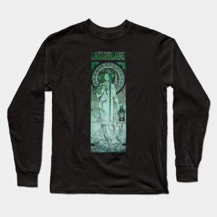 Art Nouveau - La Trappistine Alphonse Mucha Vintage Long Sleeve T-Shirt