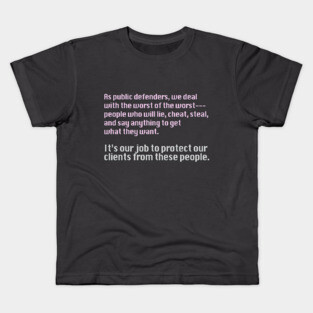 Public Defender Kids T-Shirt