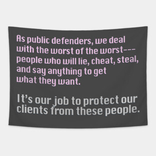 Public Defender Tapestry