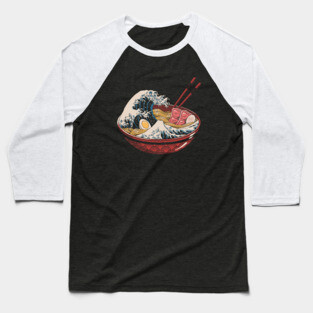 Great Ramen Wave Baseball T-Shirt