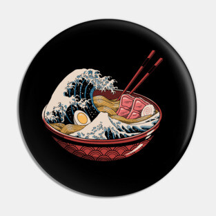 Great Ramen Wave Pin