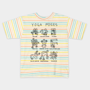Yoga poses Kids T-Shirt