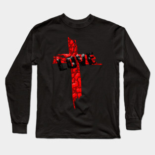 Abstract Cross - Love Long Sleeve T-Shirt