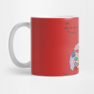 Community - Christmas Troy (with writing) Mug