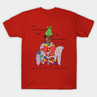 Community - Christmas Troy (with writing) T-Shirt