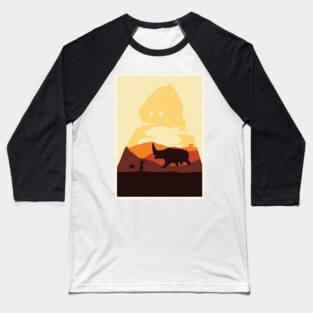 Rhino Attack Baseball T-Shirt