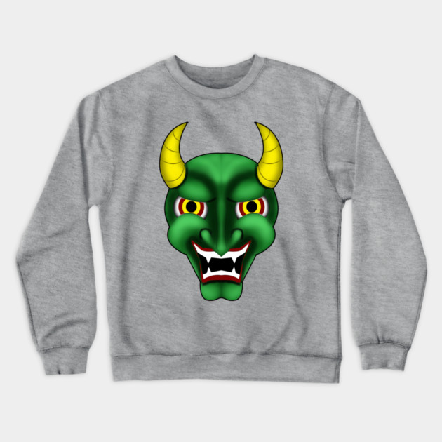 DEMAON MASK Crewneck Sweatshirt by droidmonkey