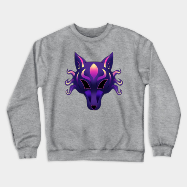 WOLF MASK Crewneck Sweatshirt by droidmonkey