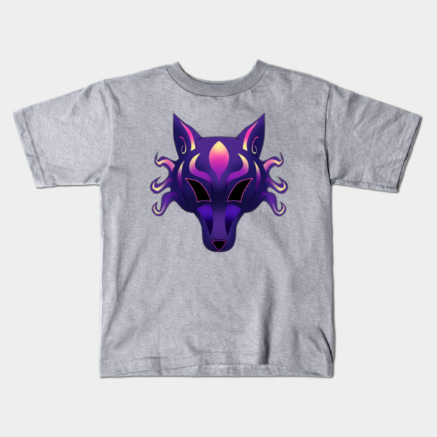 WOLF MASK Kids T-Shirt by droidmonkey