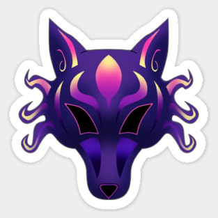 WOLF MASK Sticker
