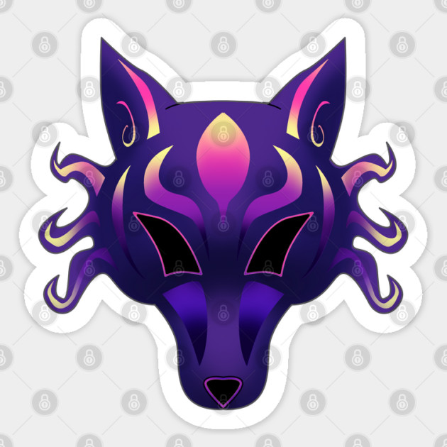 WOLF MASK Sticker by droidmonkey
