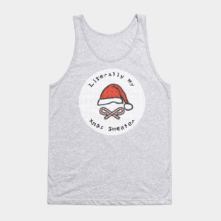 My Ugly Christmas Santa Hat Sweaters Tank Top