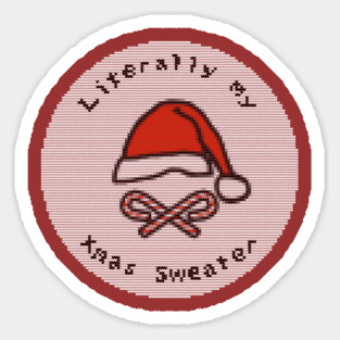 My Ugly Christmas Santa Hat Sweaters Sticker