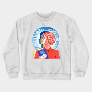 Anti-racism Soviet posterart Sisterhood Crewneck Sweatshirt