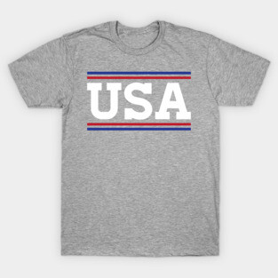 Retro USA Red White Blue T-Shirt