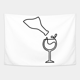 Wine Pour Tapestry
