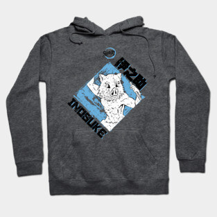 DEMON SLAYER: INOSUKE BLUE (GRUNGE STYLE) Hoodie