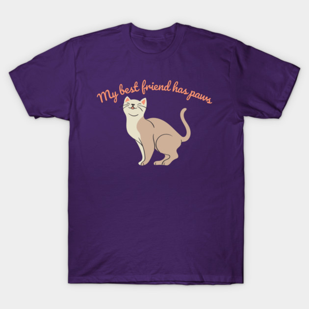 my best friend has paws T-Shirt by teecrafts