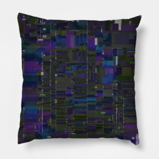 80s Retro Glitch Tie Dye Spiral Pillow