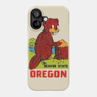 Oregon Beaver State Distressed Vintage Phone Case