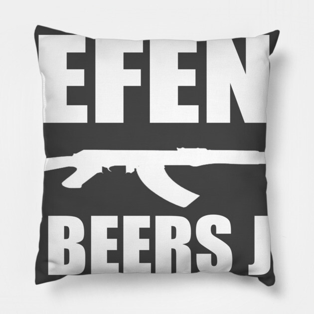 10 Beers Jim Pillow by Jim and Them