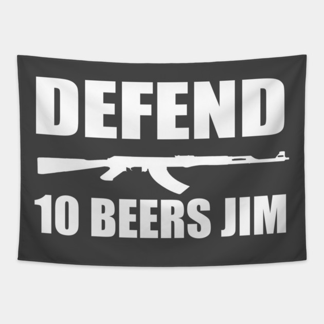 10 Beers Jim Tapestry by Jim and Them