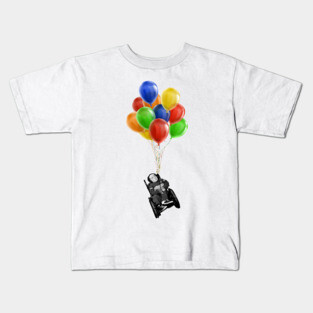 Eric the Actor Flying with Balloons Kids T-Shirt