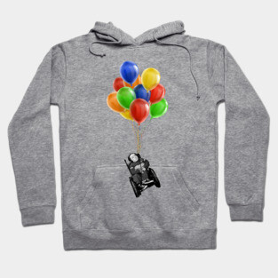Eric the Actor Flying with Balloons Hoodie