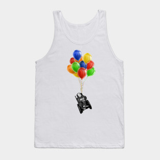 Eric the Actor Flying with Balloons Tank Top