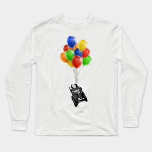 Eric the Actor Flying with Balloons Long Sleeve T-Shirt