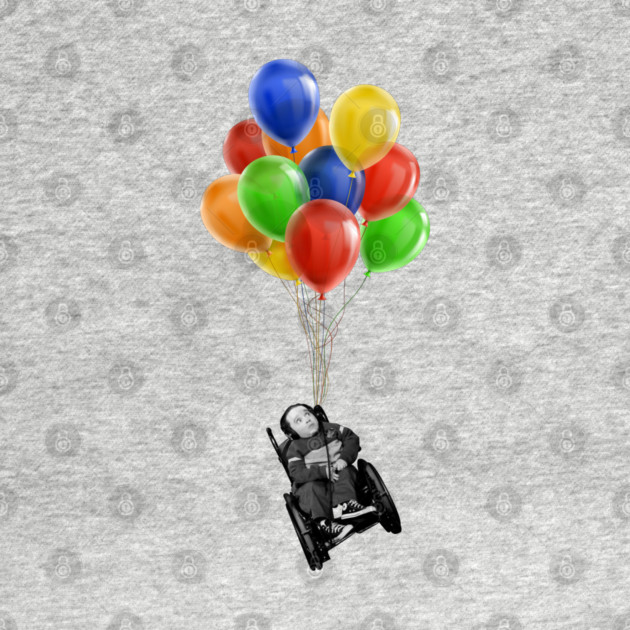 Eric the Actor Flying with Balloons by Howchie