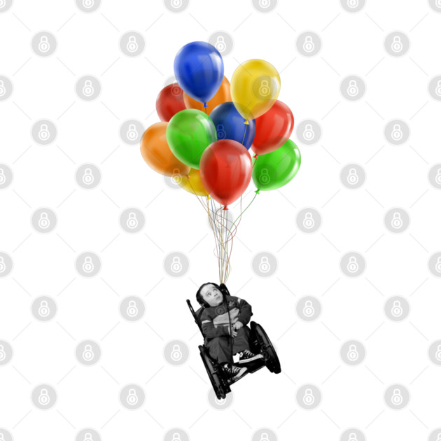 Eric the Actor Flying with Balloons by Howchie