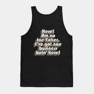 Dee Dee Yoker Limmy's Show Fan Art Design Tank Top