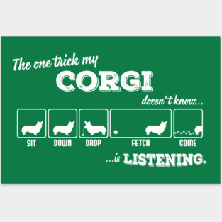 Corgi Posters and Art