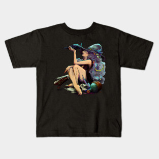 A Witch and her Familiar Kids T-Shirt