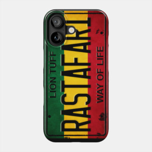 Rastafari License Plate Phone Case