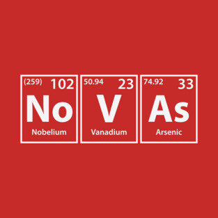 Novas (No-V-As) Periodic Elements Spelling T-Shirt