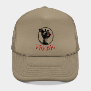 FREAK Rudolph the Red Nosed Reindeer Christmas Parody Hat