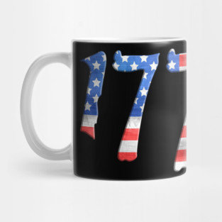 1776 Patriotic USA Colors Design Mug