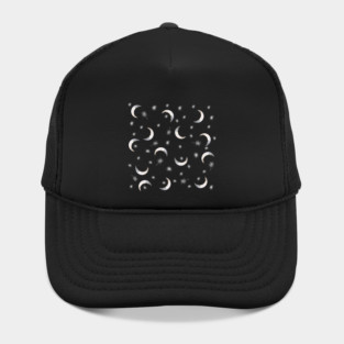 Crescent Moons and Stars - Black Hat