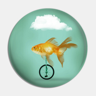 Unicycle Goldfish 02 Pin