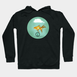 Unicycle Goldfish 02 Hoodie
