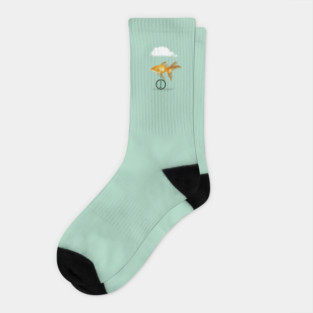 Unicycle Goldfish Socks