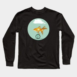 Unicycle Goldfish Long Sleeve T-Shirt