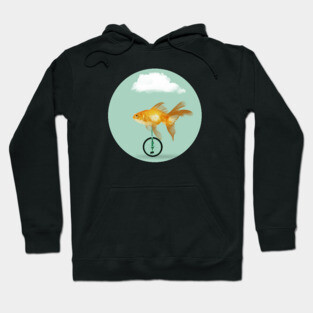 Unicycle Goldfish Hoodie