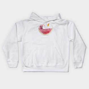 Watermelon Goldfish Kids Hoodie