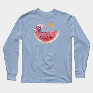 Watermelon Goldfish Long Sleeve T-Shirt