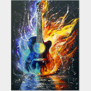 Bass guitar Posters and Art