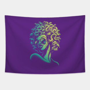 Funky Medusa Tapestry